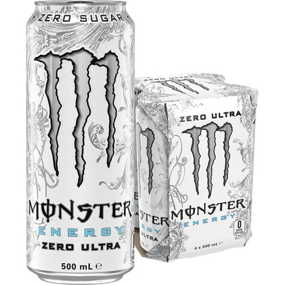 Monster Energy Ultra Multipack Cans 500ml x4 Pack
