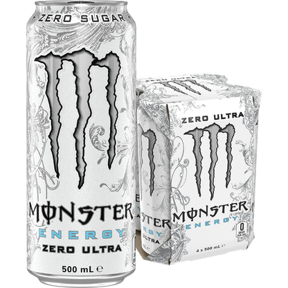 Monster Energy Ultra Cans 500ml X 4 Pack