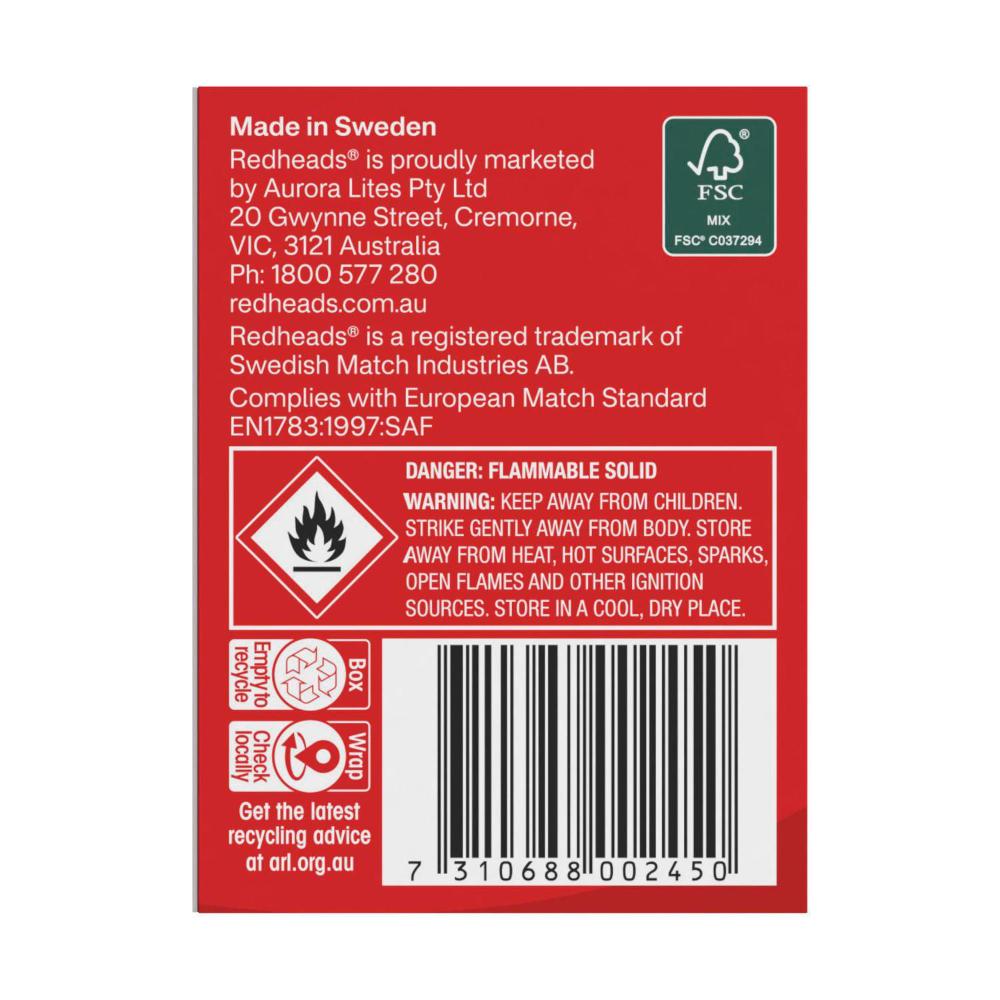 Redheads Handy Pack Matches 90x3 - 270 Pack