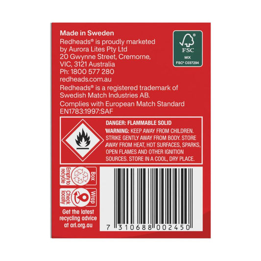 Redheads Handy Pack Matches 90x3 - 270 Pack