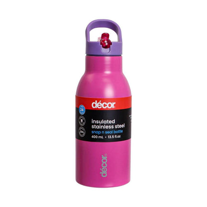 Decor Snap & Seal Insulated Bottle 400ml - 1 each