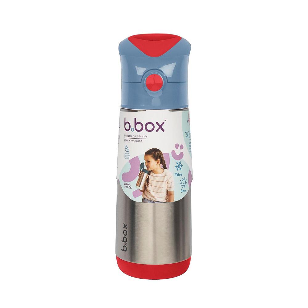 B.Box Insulated Drink Bottle Straw Top 500ml - 1 Each