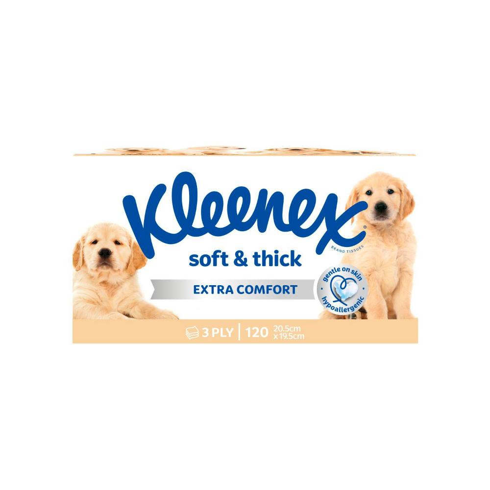 Kleenex 3 Ply Soft & Thick Facial Tissues - 120 pack