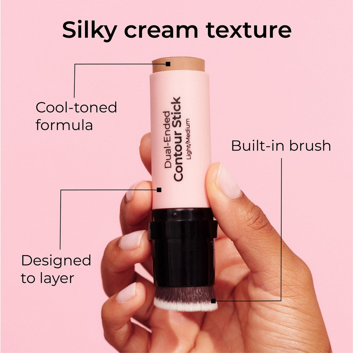 Mcobeauty Dual-ended Contour Stick Medium Dark 10.5g