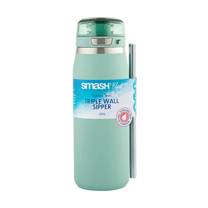 Smash Blue Triple Wall Sipper 650ml - 1 each
