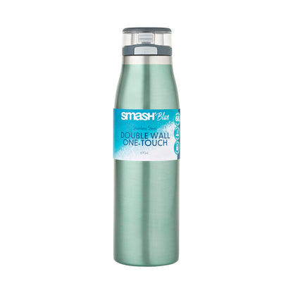 Smash Blue Stainless Steel Double Wall One Touch - 690mL