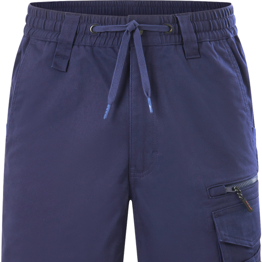 Hard Yakka Tough Utility Mid Length Shorts - Size 102R - Navy