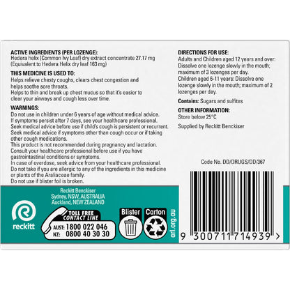 Strepsils Herbal Chesty Cough Lozenges 16 Pack