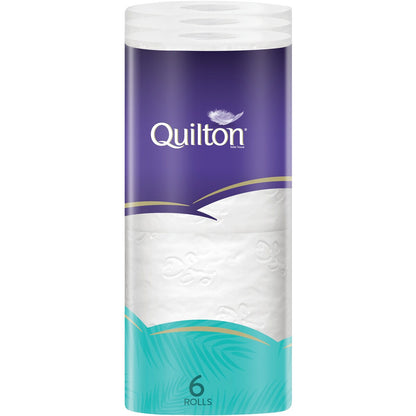 Quilton 3 Ply Toilet Tissue With Coconut Oil 6 Pack