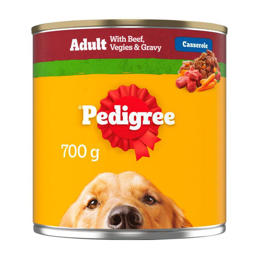 Pedigree Casserole With Beef & Gravy Adult Wet Dog Food Can - 700g