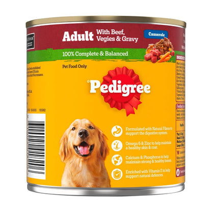 Pedigree Casserole With Beef & Gravy Adult Wet Dog Food Can - 700g