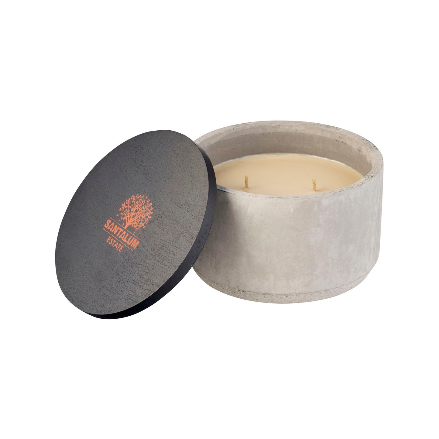 Santalum Estate Sandalwood Citronella Candle - Cement Grey