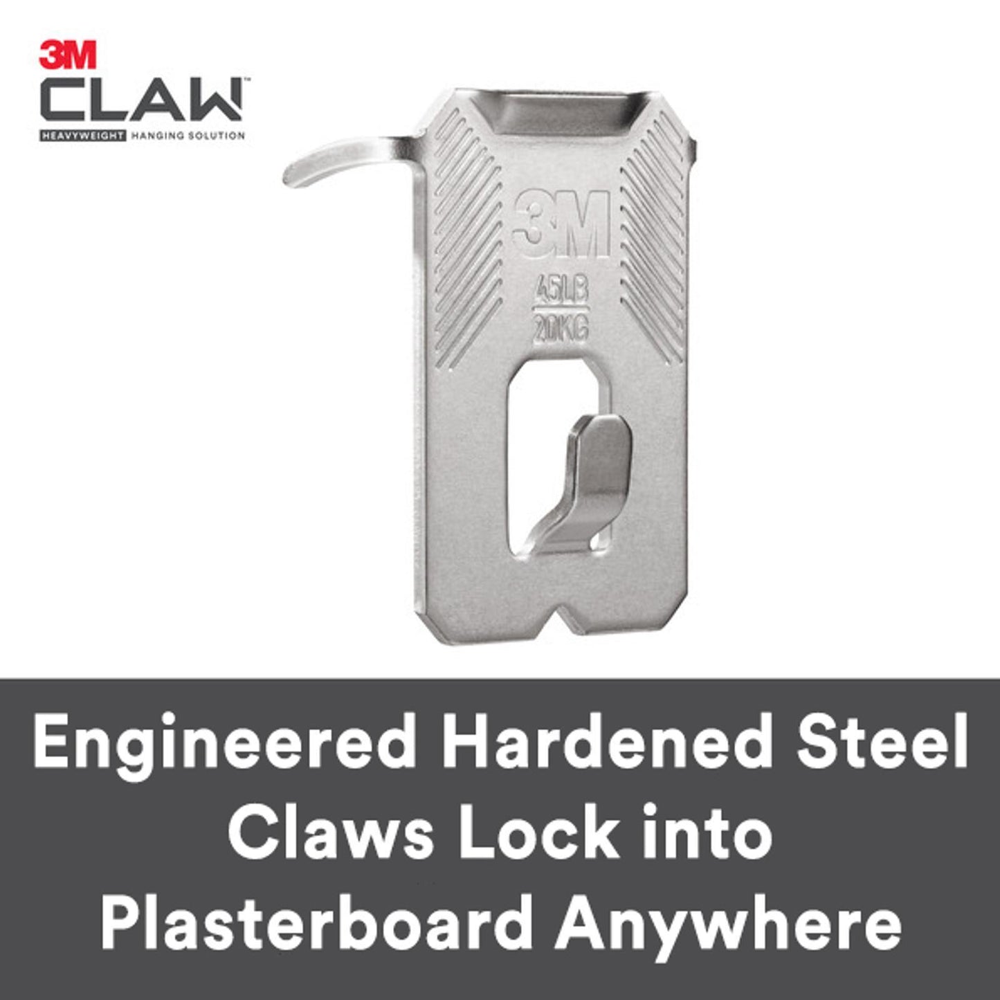 3M Claw Picture Hanger - 2 Pack - 30kg