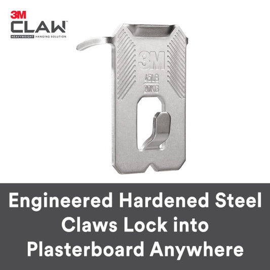 3M Claw Picture Hanger - 2 Pack - 30kg