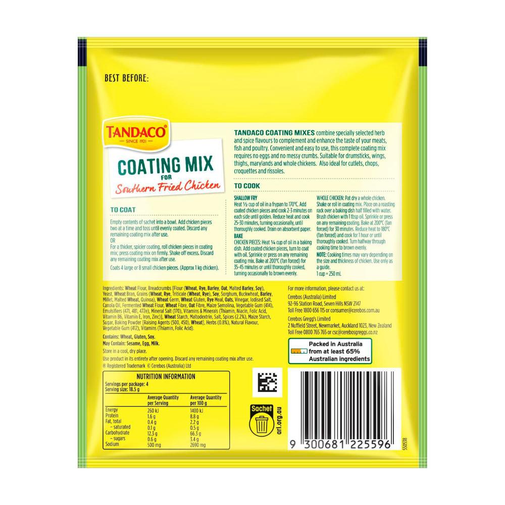 Tandaco Southern Fried Chicken Coating Mix - 75g