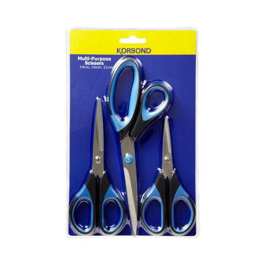 Korbond Scissors 3 Pack - 1 each