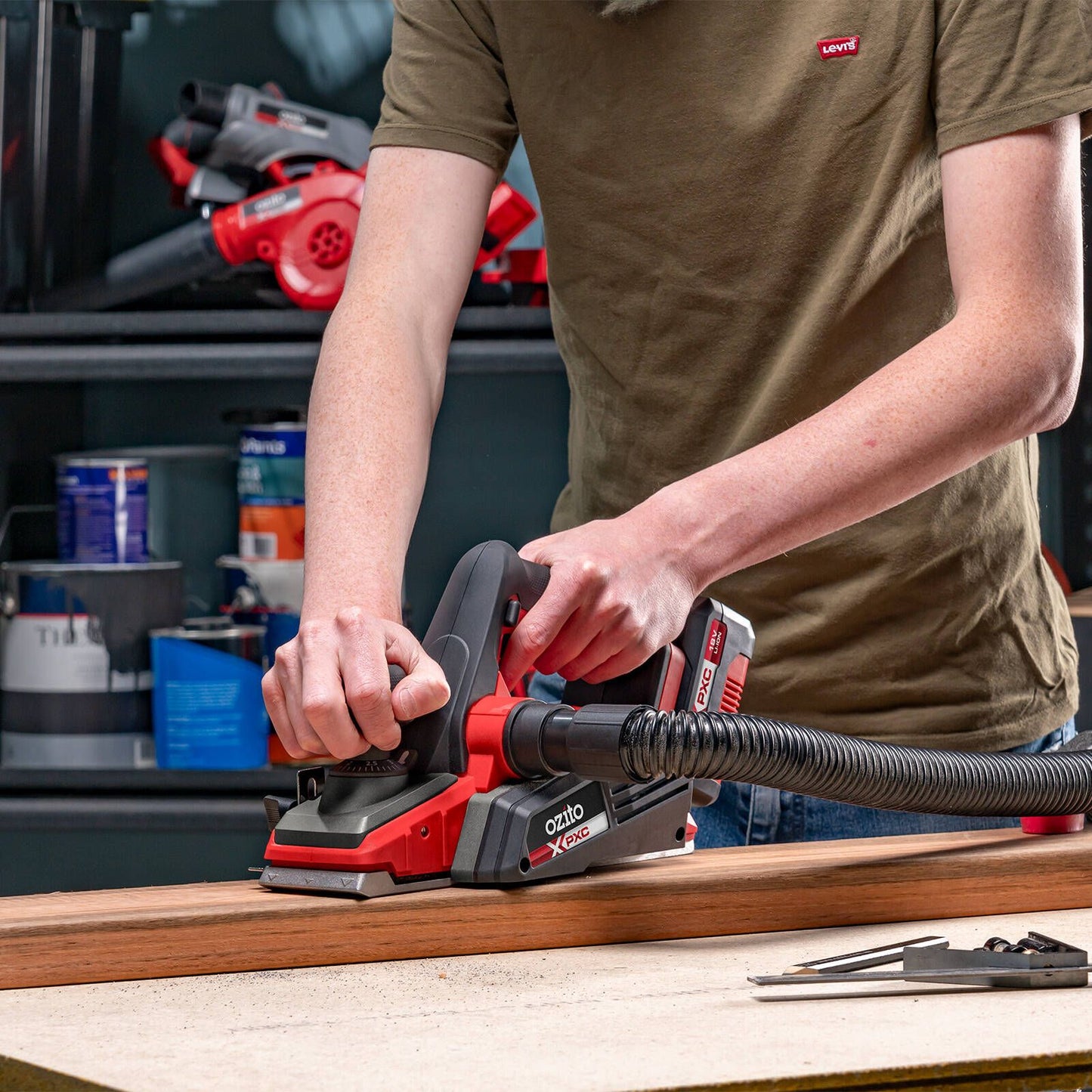 Ozito PXC 18V Brushless Planer - 82mm - Skin Only