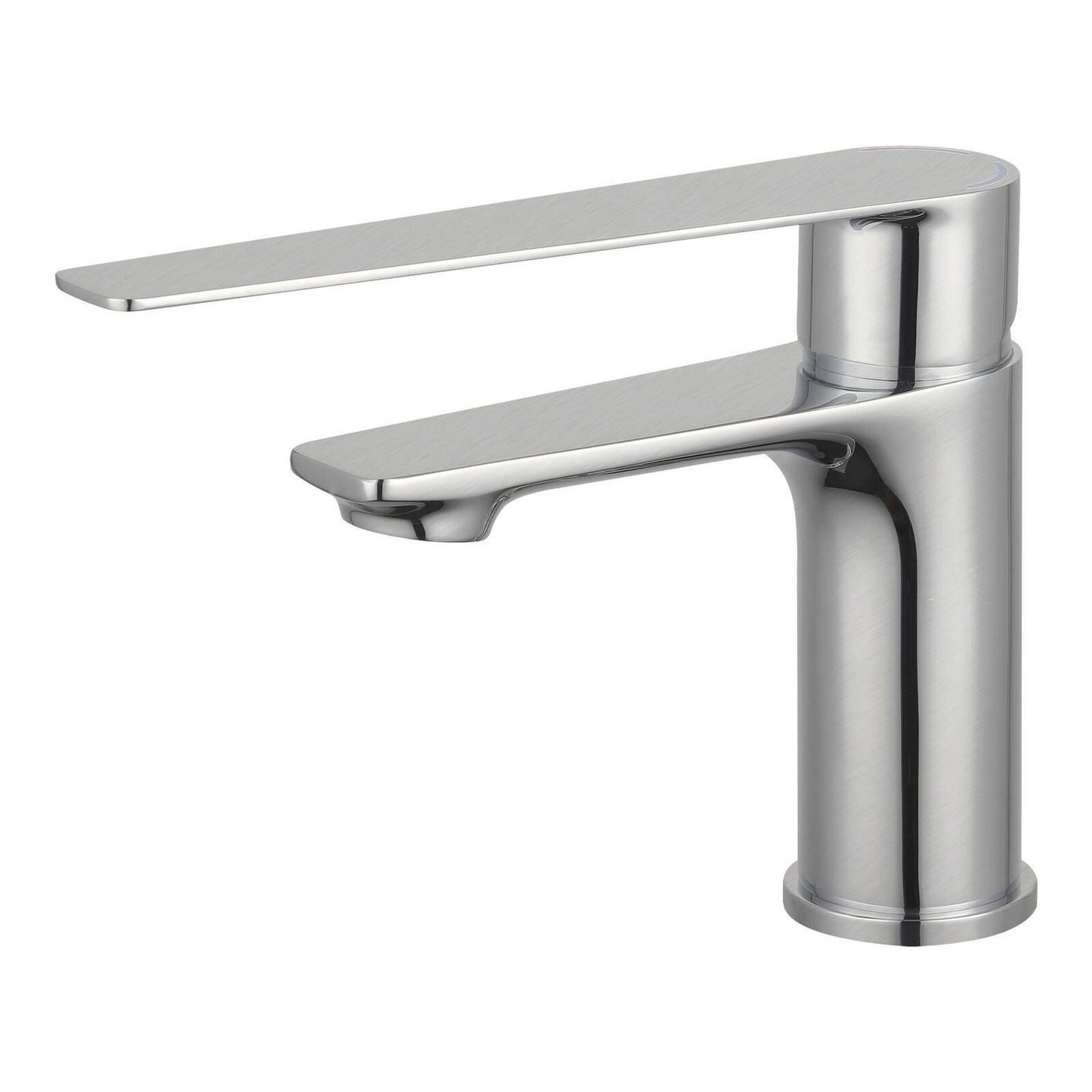 Evekare 35mm Brushed Nickel Designer Extended Lever Basin Mixer