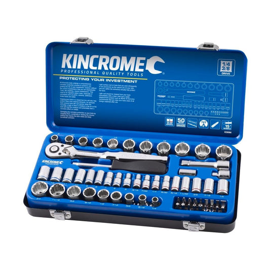 Kincrome Socket Set - 61 Piece - Chrome Vanadium Steel - Ratcheting