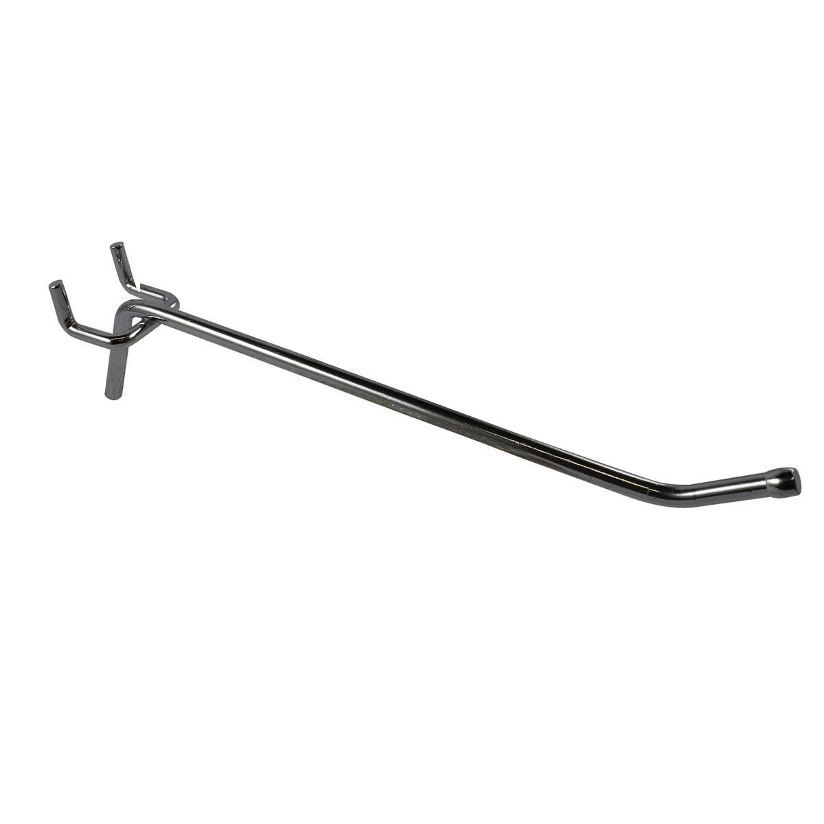 Everhang 150mm Single Hooks Pegboard 4 Pack - Silver - 5mm