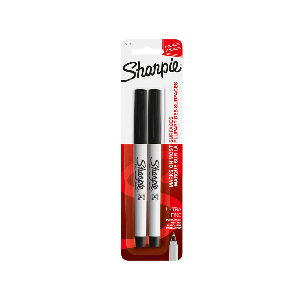 Sharpie Permanent Markers Ultra Fine Tip - 2 pack