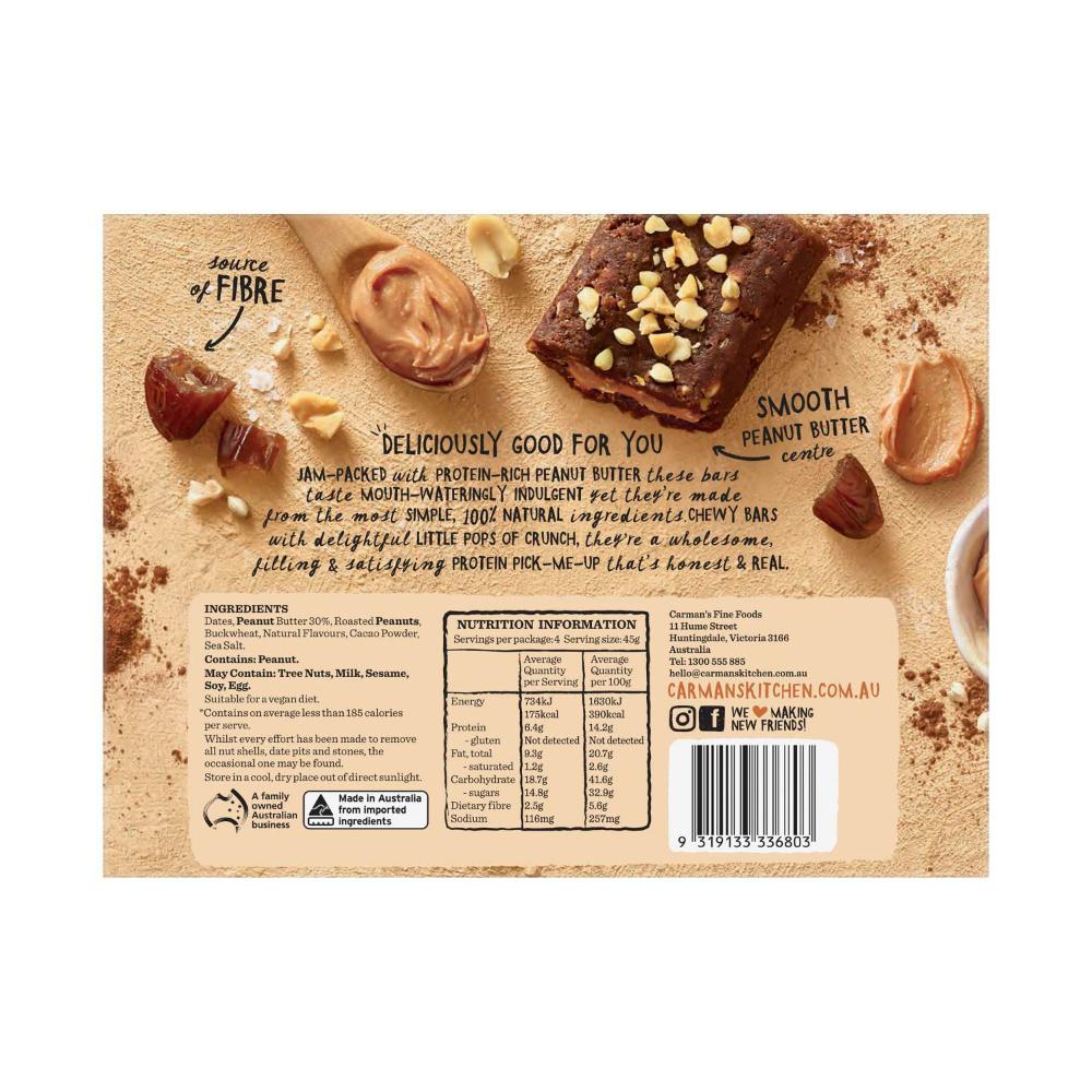Carman's Protein Nut Butter Peanut Butter 180g - 4 Pack