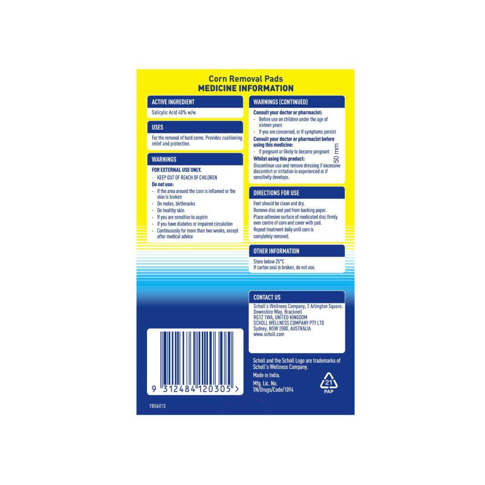 Scholl Corn Removal Pads - 9 pack
