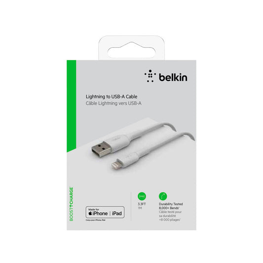 Belkin Boostcharge Lightning To Usb-a Cable 1m White - 1 Pack