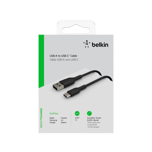 Belkin Boostcharge Usb-a To Usb-c Cable- 1m Black - 1 pack