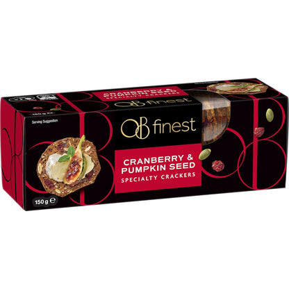 Ob Finest Speciality Crackers Cranberry & Pumpkin Seed 150g