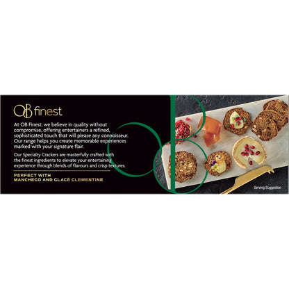 Ob Finest Specialty Crackers Cashew Rosemary 150g