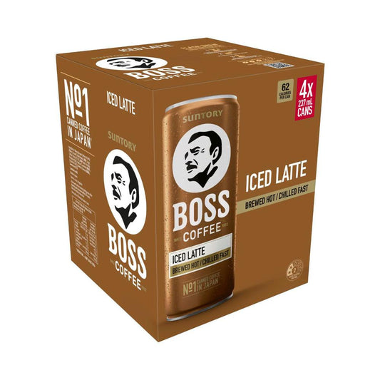 Boss Latte 4x237ml - 4 pack