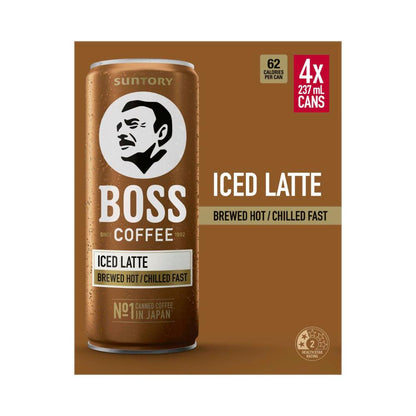 Boss Latte 4x237ml - 4 pack