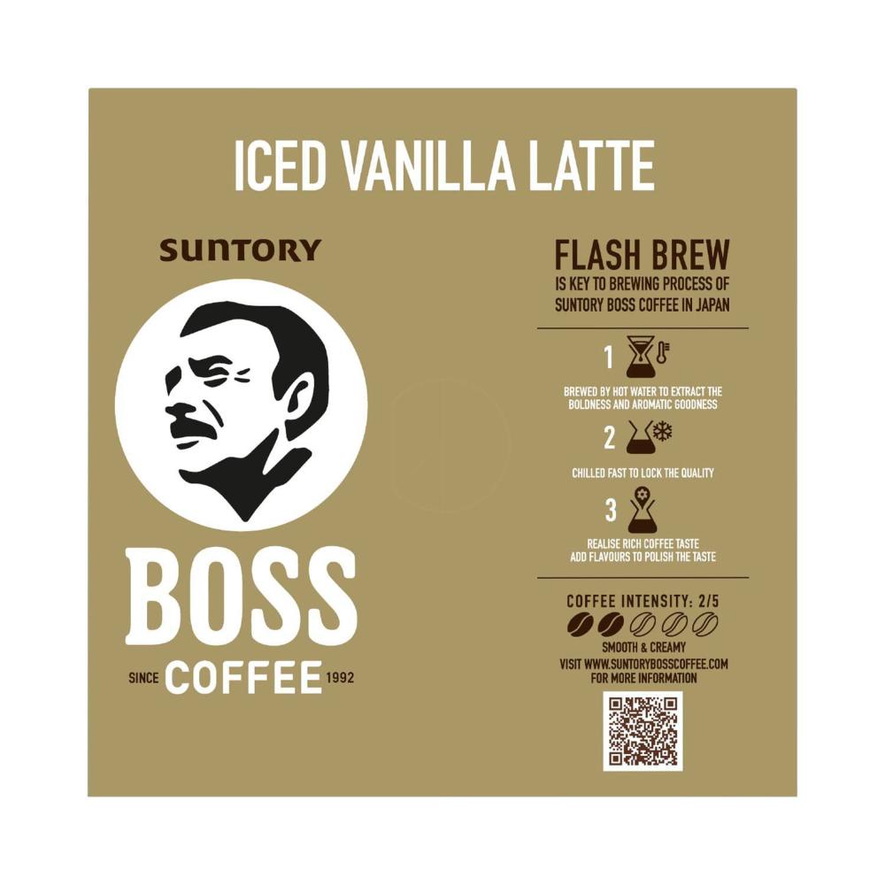 Boss Vanilla Latte 4x237ml - 4 pack