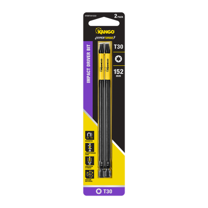 Kango HYPERTORQUE Impact Driver Bits - 152mm TX30 - 2 Pack