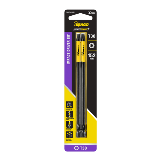 Kango HYPERTORQUE Impact Driver Bits 152mm T30 2 Pack