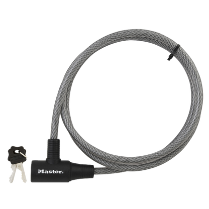 Master Lock Keyed Cable Lock 10mm x 1.8m Braided Steel Durable