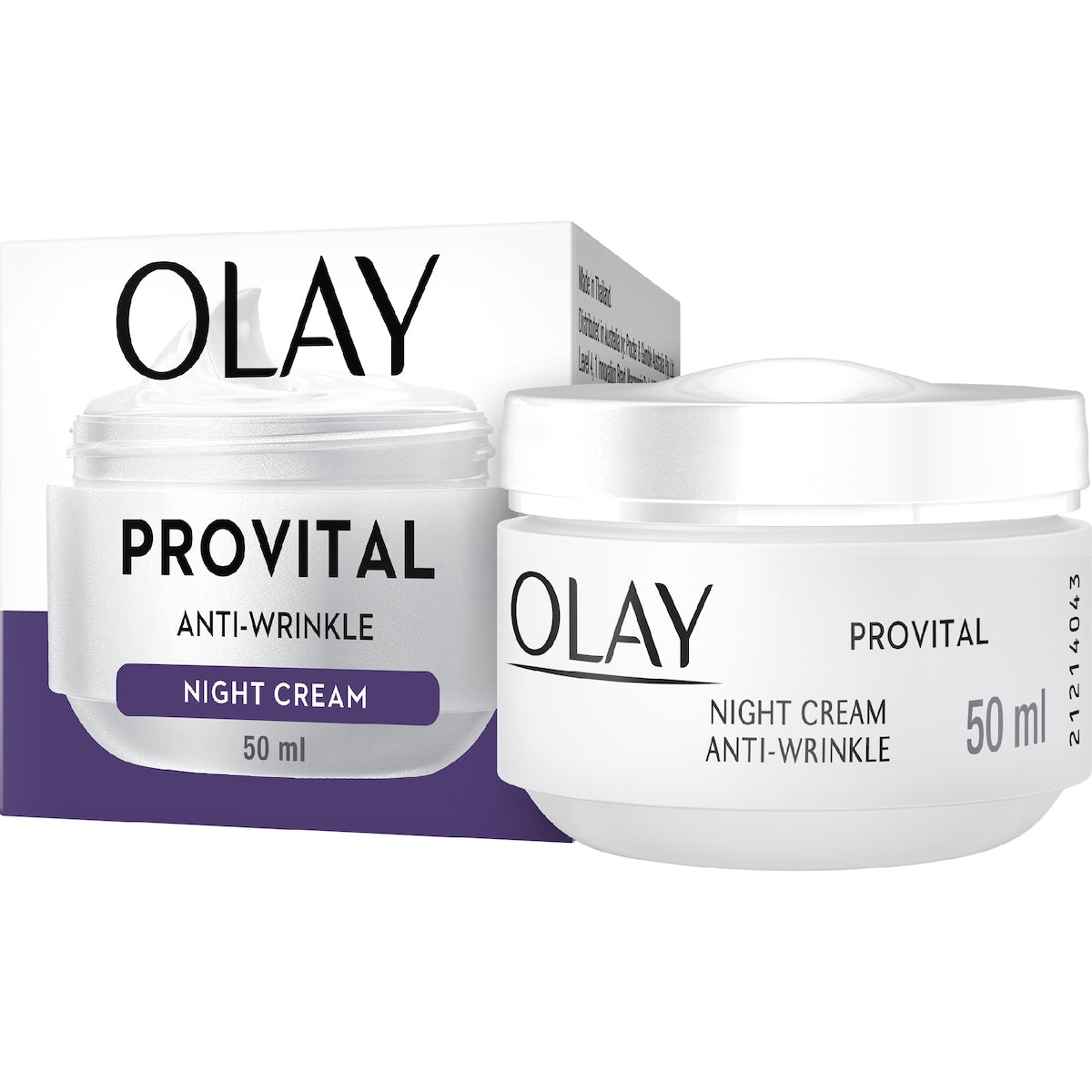 Olay Anti Wrinkle Provital Night Cream For Mature Skin Care 50g