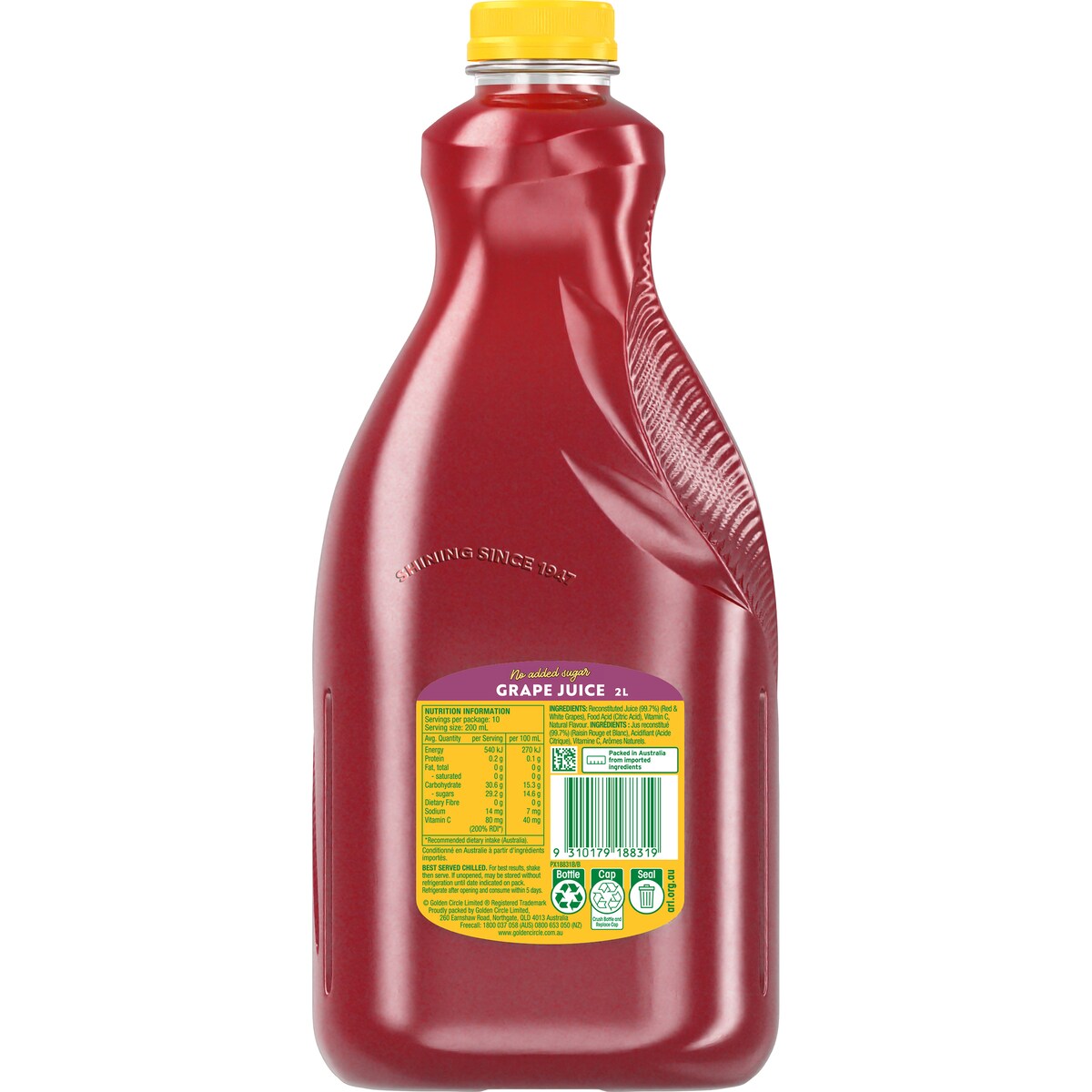 Golden Circle Grape Juice No Added Sugar Fruits Juices 2l