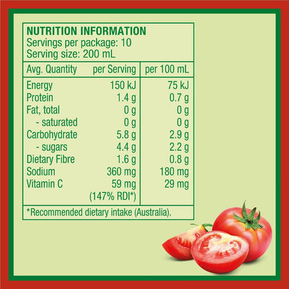 Golden Circle Tomato Juice No Added Sugar Vegetable Juice 2l