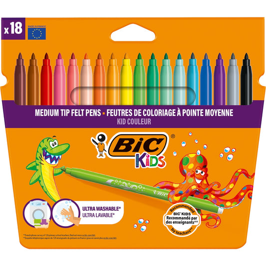 Bic Kids Couleur Felt Pens 18 Pack