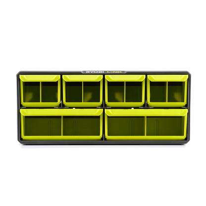 Ryobi Link Small Wall Parts Organiser - 168 x 94 x 394mm - 6 Bins