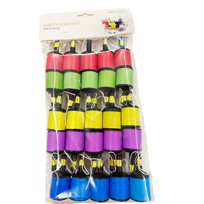 Korbond Party Poppers Poppers 25 Pack
