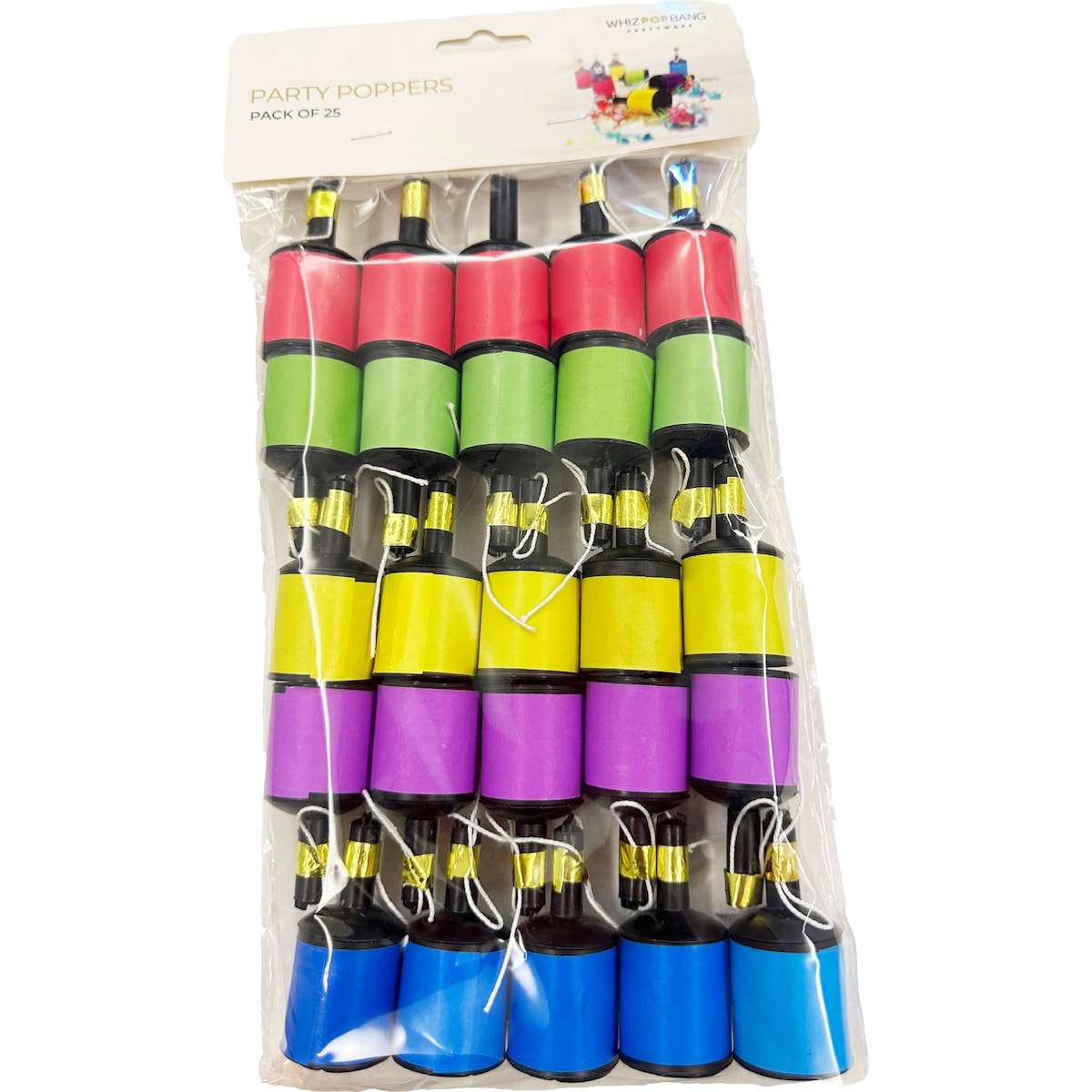 Korbond Party Poppers Poppers 25 Pack
