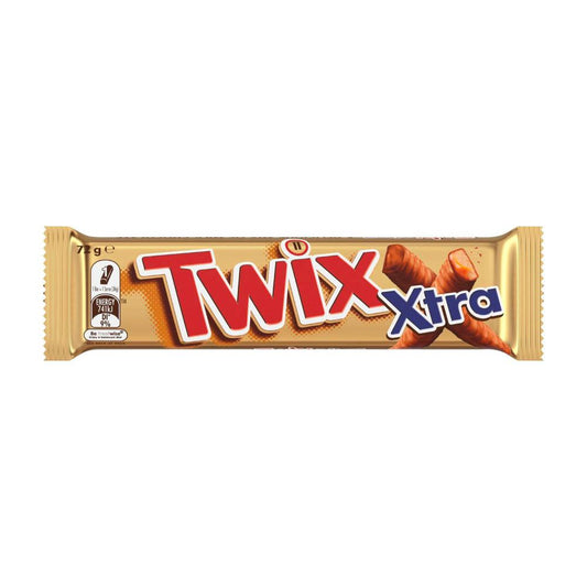 Twix Xtra Milk Chocolate Bar With Caramel Biscuit 2 Pack - 72g