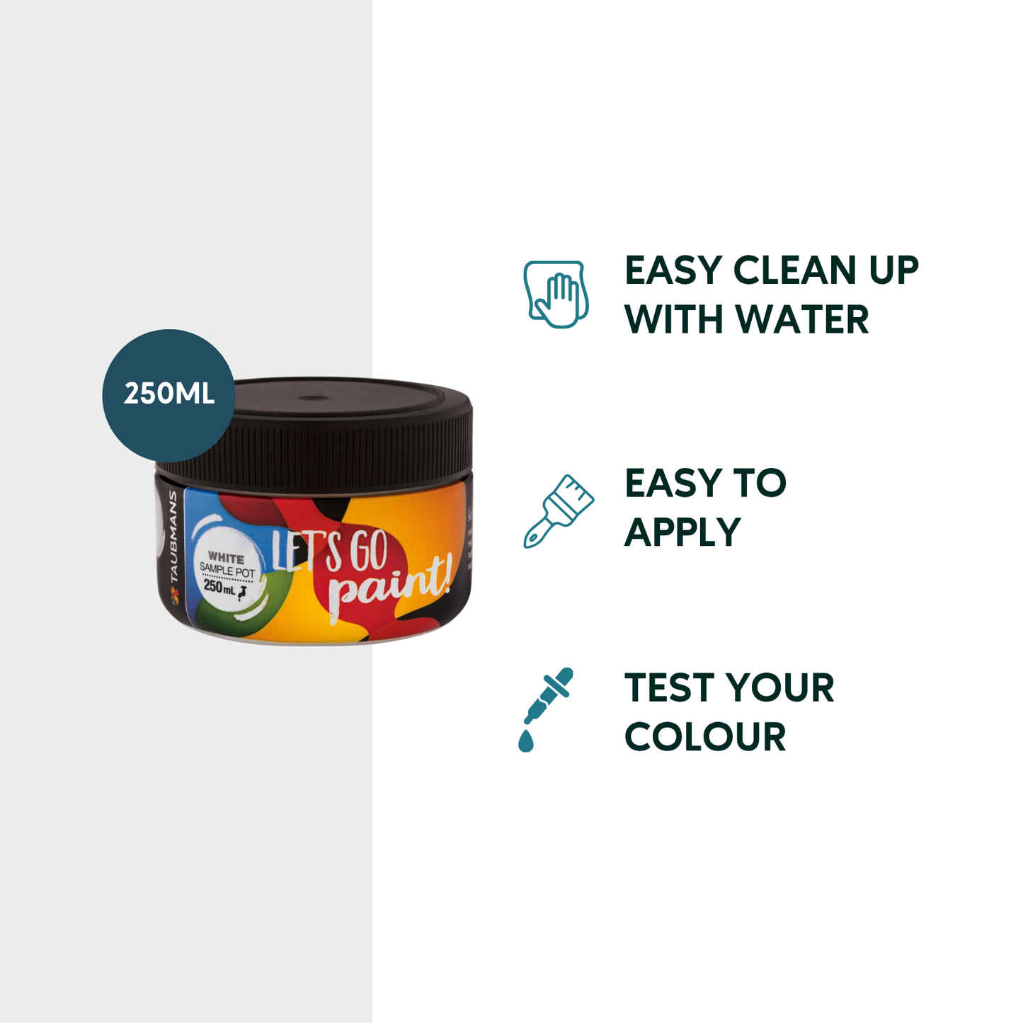 Taubmans White Sample Pot - 250ml