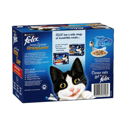 Felix Gravy Lovers Meat Selection Cat Food 12x85g