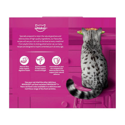 Whiskas Senior 7+ Years Wet Cat Food Mixed Favourites In Jelly 12x85g Pouch - 12 pack