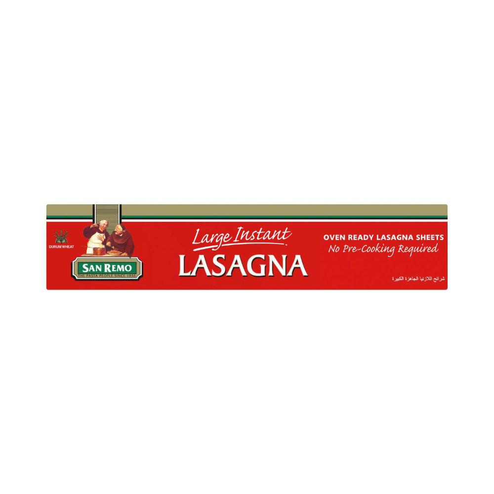 San Remo Large Instant Lasagna Sheets - 250g