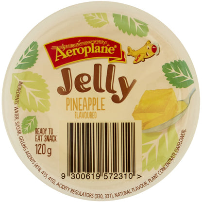 Aeroplane Ready To Eat Jelly Cup Snack Pineapple Flavour 120g